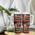 Hawaiian Christmas Tumbler With Handle - Mele Kalikimaka Island Holiday Vibes - Black Red