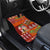 Hawaiian Christmas Car Mats - Mele Kalikimaka Island Holiday Vibes - Red Orange