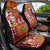 Hawaiian Christmas Car Seat Cover - Mele Kalikimaka Island Holiday Vibes - Red Orange