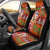 Hawaiian Christmas Car Seat Cover - Mele Kalikimaka Island Holiday Vibes - Red Orange