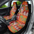 Hawaiian Christmas Car Seat Cover - Mele Kalikimaka Island Holiday Vibes - Red Orange