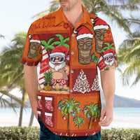 Hawaiian Christmas Hawaiian Shirt - Mele Kalikimaka Island Holiday Vibes - Red Orange