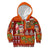 Hawaiian Christmas Kid Hoodie - Mele Kalikimaka Island Holiday Vibes - Red Orange