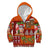 Hawaiian Christmas Kid Hoodie - Mele Kalikimaka Island Holiday Vibes - Red Orange