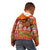 Hawaiian Christmas Kid Hoodie - Mele Kalikimaka Island Holiday Vibes - Red Orange