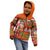 Hawaiian Christmas Kid Hoodie - Mele Kalikimaka Island Holiday Vibes - Red Orange