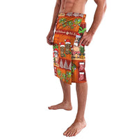 Hawaiian Christmas Lavalava - Mele Kalikimaka Island Holiday Vibes - Red Orange LT03 - Polynesian Pride