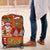 Hawaiian Christmas Luggage Cover - Mele Kalikimaka Island Holiday Vibes - Red Orange