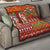 Hawaiian Christmas Quilt - Mele Kalikimaka Island Holiday Vibes - Red Orange