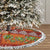 Hawaiian Christmas Tree Skirt - Mele Kalikimaka Island Holiday Vibes - Red Orange