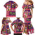 Hawaiian Christmas Family Matching Mermaid Dress and Hawaiian Shirt - Mele Kalikimaka Island Holiday Vibes - Pink Purple