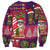 Hawaiian Christmas Sweatshirt - Mele Kalikimaka Island Holiday Vibes - Pink Purple