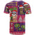 Hawaiian Christmas T Shirt - Mele Kalikimaka Island Holiday Vibes - Pink Purple