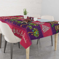 Hawaiian Christmas Tablecloth - Mele Kalikimaka Island Holiday Vibes - Pink Purple LT03 - Polynesian Pride