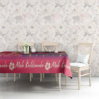 Hawaiian Christmas Tablecloth - Mele Kalikimaka Island Holiday Vibes - Pink Purple LT03 - Polynesian Pride