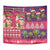 Hawaiian Christmas Tapestry - Mele Kalikimaka Island Holiday Vibes - Pink Purple