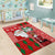 Australian Christmas Area Rug - Santa Koala Kangaroo and Holiday Cheer