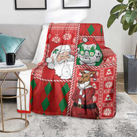 Australian Christmas Blanket - Santa Koala Kangaroo and Holiday Cheer LT03 - Polynesian Pride