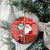 Australian Christmas Ceramic Ornament - Santa Koala Kangaroo and Holiday Cheer