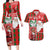 Australian Christmas Couples Matching Long Sleeve Bodycon Dress and Hawaiian Shirt - Santa Koala Kangaroo and Holiday Cheer