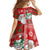 Australian Christmas Family Matching Long Sleeve Bodycon Dress and Hawaiian Shirt - Santa Koala Kangaroo and Holiday Cheer