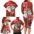 Australian Christmas Family Matching Long Sleeve Bodycon Dress and Hawaiian Shirt - Santa Koala Kangaroo and Holiday Cheer