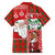 Australian Christmas Family Matching Long Sleeve Bodycon Dress and Hawaiian Shirt - Santa Koala Kangaroo and Holiday Cheer