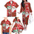 Australian Christmas Family Matching Off The Shoulder Long Sleeve Dress and Hawaiian Shirt - Santa Koala Kangaroo and Holiday Cheer