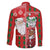 Australian Christmas Family Matching Off Shoulder Short Dress and Hawaiian Shirt - Santa Koala Kangaroo and Holiday Cheer