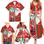 Australian Christmas Family Matching Summer Maxi Dress and Hawaiian Shirt - Santa Koala Kangaroo and Holiday Cheer