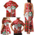 Australian Christmas Family Matching Tank Maxi Dress and Hawaiian Shirt - Santa Koala Kangaroo and Holiday Cheer