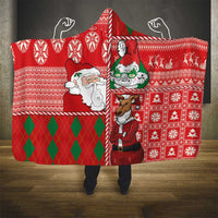 Australian Christmas Hooded Blanket - Santa Koala Kangaroo and Holiday Cheer LT03 - Polynesian Pride
