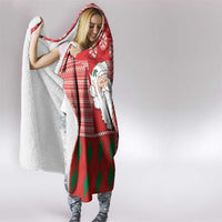 Australian Christmas Hooded Blanket - Santa Koala Kangaroo and Holiday Cheer LT03 - Polynesian Pride