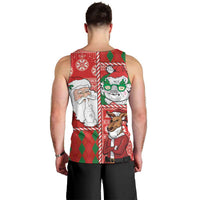 Australian Christmas Men Tank Top - Santa Koala Kangaroo and Holiday Cheer LT03 - Polynesian Pride