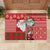 Australian Christmas Rubber Doormat - Santa Koala Kangaroo and Holiday Cheer