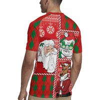 Australian Christmas Rugby Jersey - Santa Koala Kangaroo and Holiday Cheer LT03 - Polynesian Pride