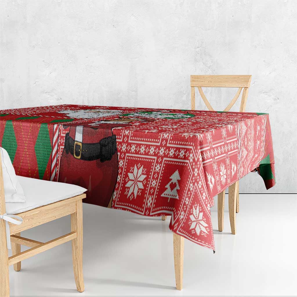 Australian Christmas Tablecloth - Santa Koala Kangaroo and Holiday Cheer LT03 - Polynesian Pride