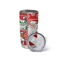 Australian Christmas Tumbler Cup - Santa Koala Kangaroo and Holiday Cheer LT03 - Polynesian Pride