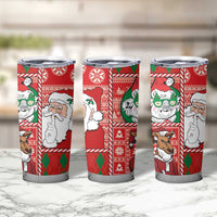Australian Christmas Tumbler Cup - Santa Koala Kangaroo and Holiday Cheer LT03 - Polynesian Pride