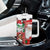 Australian Christmas Tumbler With Handle - Santa Koala Kangaroo and Holiday Cheer