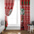 Australian Christmas Window Curtain - Santa Koala Kangaroo and Holiday Cheer