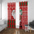 Australian Christmas Window Curtain - Santa Koala Kangaroo and Holiday Cheer