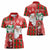 Australian Christmas Women Polo Shirt - Santa Koala Kangaroo and Holiday Cheer