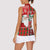 Australian Christmas Women Sleeveless Polo Shirt - Santa Koala Kangaroo and Holiday Cheer