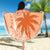 Bula Fiji Beach Blanket Tropical Flower and Tapa Pattern Peach Fuzz Color LT03 - Polynesian Pride