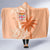 Bula Fiji Hooded Blanket Tropical Flower and Tapa Pattern Peach Fuzz Color LT03 - Polynesian Pride