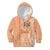 Bula Fiji Kid Hoodie Tropical Flower and Tapa Pattern Peach Fuzz Color LT03 Hoodie Peach Fuzz - Polynesian Pride