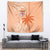 Bula Fiji Tapestry Tropical Flower and Tapa Pattern Peach Fuzz Color LT03 - Polynesian Pride