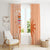 Bula Fiji Window Curtain Tropical Flower and Tapa Pattern Peach Fuzz Color LT03 - Polynesian Pride