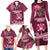 Fiji Adi Cakobau School Family Matching Long Sleeve Bodycon Dress and Hawaiian Shirt Tropical Flower and Tapa Pattern LT03 - Polynesian Pride